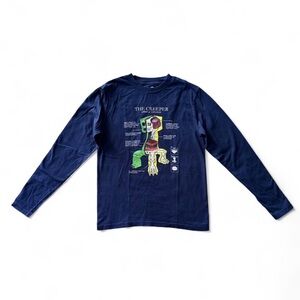 Minecraft J!NX Creeper Anatomy Long Sleeve Graphic Tee Boys Youth Large